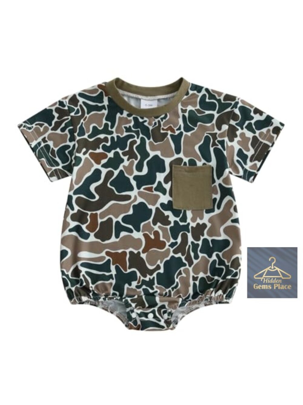 Newborn Baby Boy Bubble Romper Short Sleeve Summer Outfit